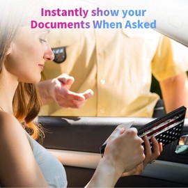 SDDFRHGH Car Registration and Insurance Holder,Leather Insurance License and Registration Card Holder for Car Glove Box, Auto Truck Document Holder Organizer for Men Women-Vintage American Flag