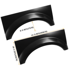 HECASA Bed Wheel Arch Rust Repair Panel Compatible with 1999-2007 Ford F250 F350 F450 F550 Pickup Truck Rear Upper Quarter Patch Replacement Driver & Passenger Side