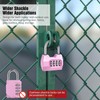 1 Pack disecu 4-Digit Combination Lock, Waterproof Outdoor Padlock for