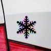 Holographic Decal Stickers of Snow Crystal 3 Premium Waterproof Vinyl
