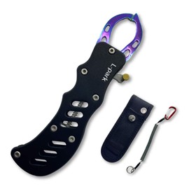 L-park Fish Grip Aluminum Rust Resistant Carabiner Case Included (2 Colors each)