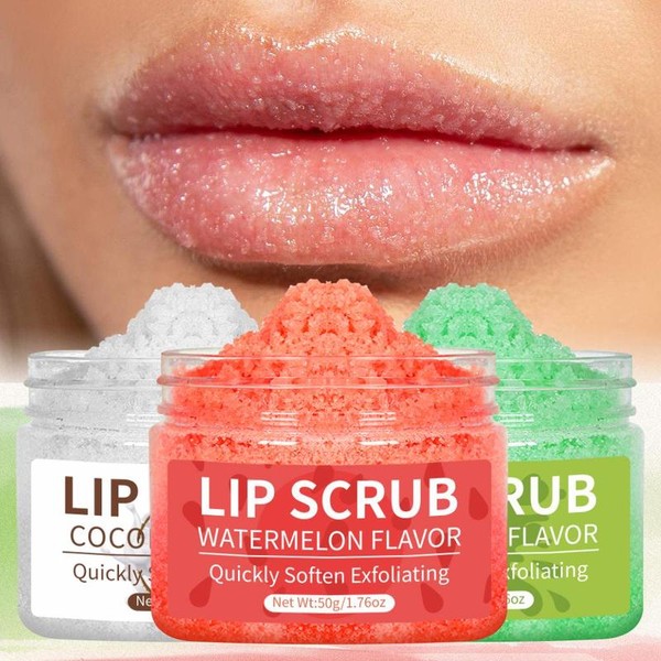 Lip Scrub, 1 Box Exfoliating Lip Scrub Cream, Moisturizing Lip