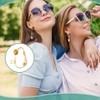 PH PandaHall 32PCS Clip-On Earring Converters, 2 Colors Adjustable Brass