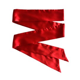 Lillystido Bridal Belt Wedding Party Bridal Satin Special Occasion Dress sash, Red, 2.75*110in