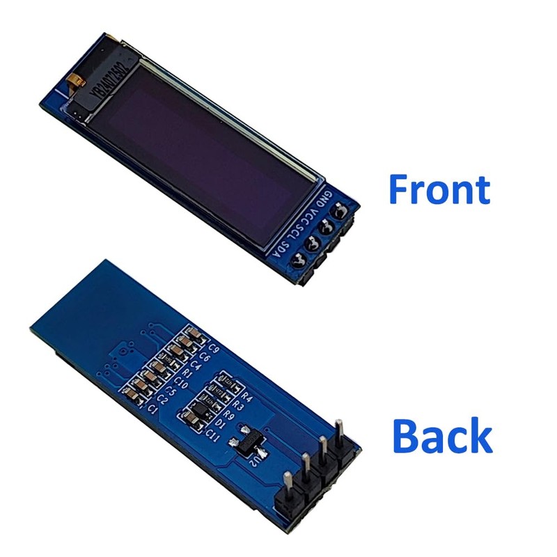 Haldzemo 0.91 Inch I2C IIC OLED Display Module 128X32 SSD1306