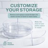 Home Intuition Round Plastic Lazy Susan Turntable Food Storage Container