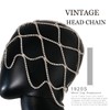 XSBODY Vintage 1920s Rhinestone Mesh Cap Headpiece for Women Girls