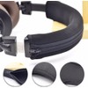 Black Headphone Protector Zipper Headband for Audio Technica ATH MSR7