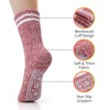 HUGSWEET Thermal Slipper Socks, Anti Slip Hospital Socks Women Winter