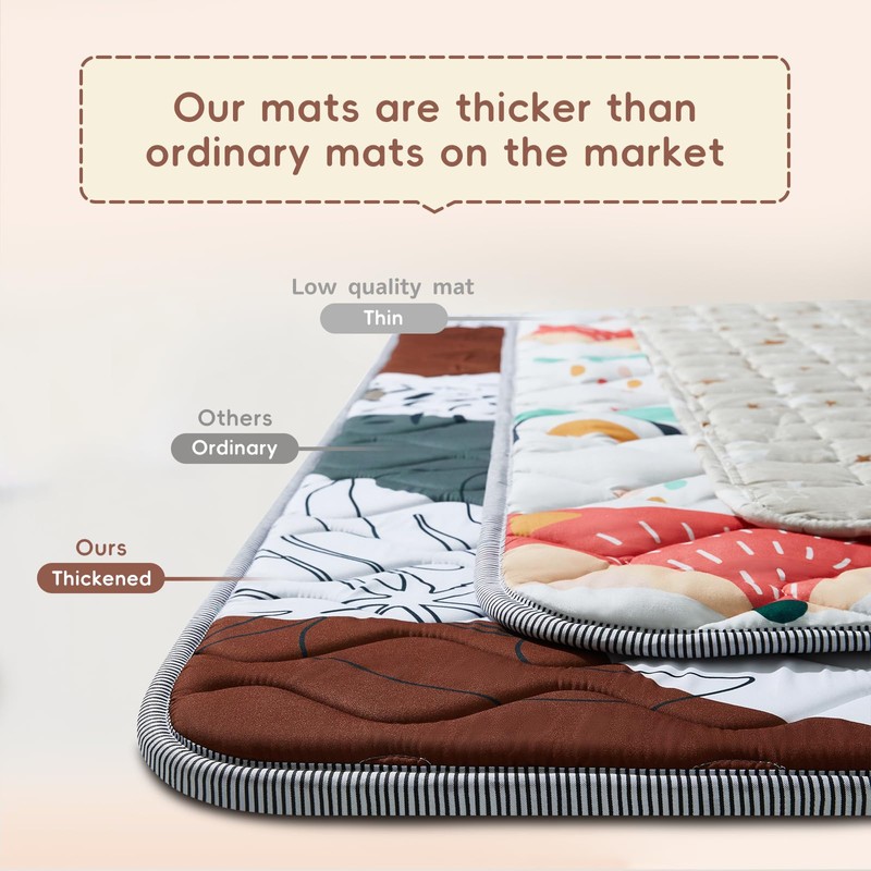 TreeBud Baby Play Mat - Thicken 71x59 Inch Soft Foam