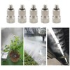 Ruiwaer 10PCS Silver High Pressure Misting Nozzles High Pressure Outdoor
