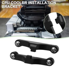OTOTEC 2pcs Desktop Computer CPU Cooler Mounting Brackets Fan Bracket with Screws Compatible with AM5 Compatible with AMD Motherboard Black