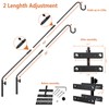 IVOODi Heavy Duty Deck Hook-Deck Railing Plant Hanger, 29 to