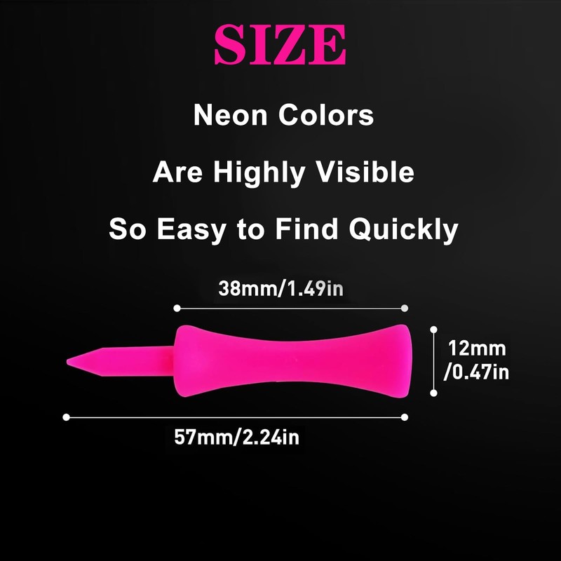 FUZVOL 40 PCS Castle Golf Tees Plastic 57MM Castle Tees