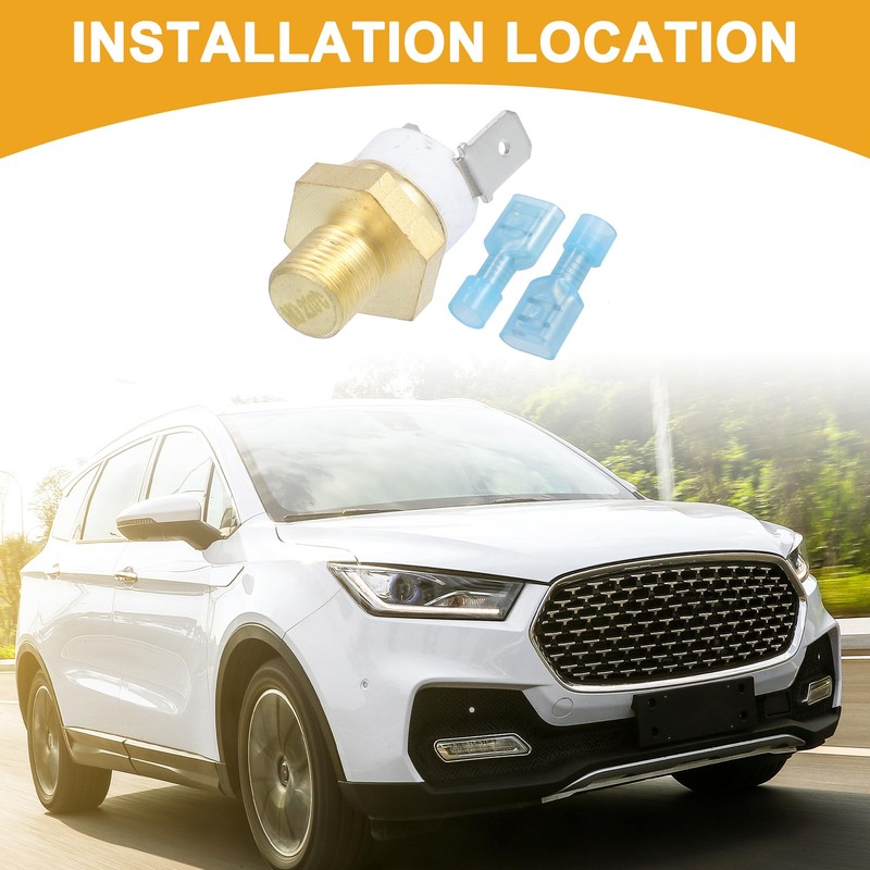 Partuto 1 Pcs Universal Engine Cooling Fan Temperature Sensor Switch