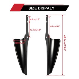 PSLER Motorcycle Front Fork Mount Wind Deflectors Windshield Accessories Fit for Touring Street Glide Electra Glide Road King CVO FLHR FLHRC FLHRS FLHT FLHX 1995-2023