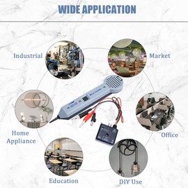 Tone Generator and Probe Kit, Toner Electrical Tool, Tone Generator kit, Wire Tracer Circuit Tester, 200EP High Accuracy Cable Tester, 77HP2 Tone and Probe Kit