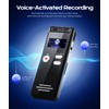 128GB Digital Voice Recorder - 1536kbps Dictaphone Digital Voice Activated