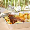 Pack of 10, Extra Deep Rectangular Disposable Aluminum Container Pans
