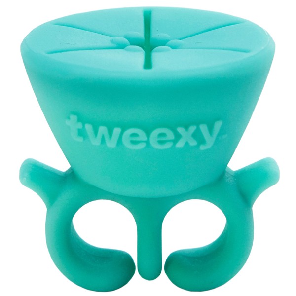 tweexy Wearable Nail Polish Holder Ring, Fingernail Polishing Tool, Manicure and Pedicure Accessories (Spa Green)