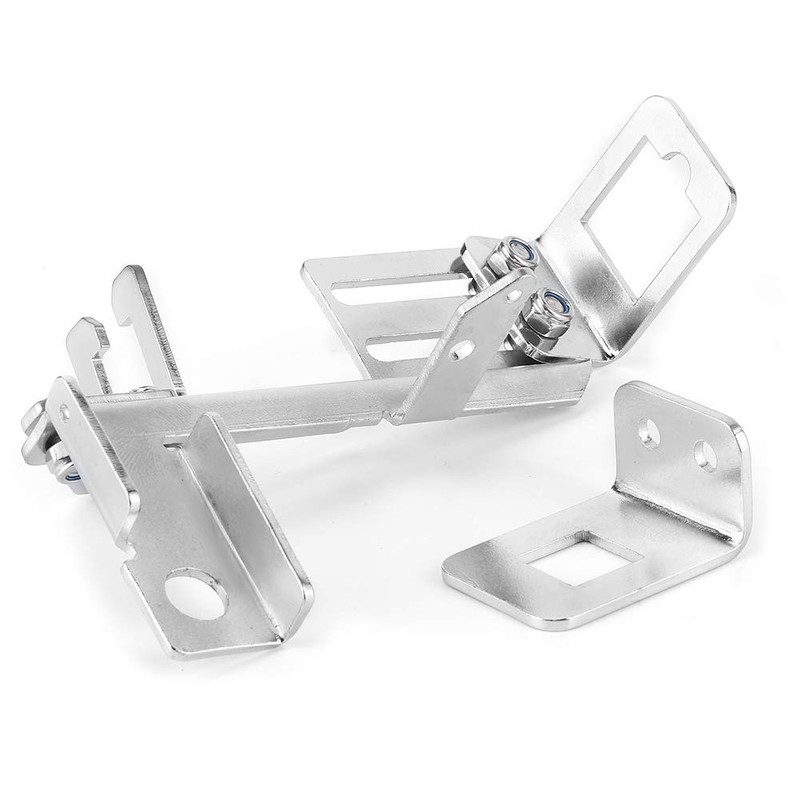 2pcs Throttle Cable Bracket Kickdown Chrome Steel Carburetor Linkage Bracket