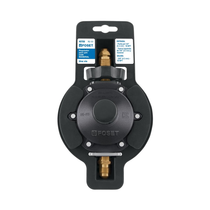 Foset RG-101, Regulador de gas 1 vía con maneral baja