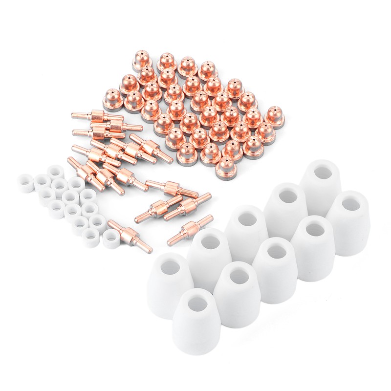 75Pcs Welding Nozzle Ceramic Contact Tip for LG‑40/PT‑31/CUT40/CUT50 Plasma Cutting