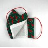 Reindeer Christmas Face Mask - Red / Green- Double Layer