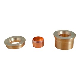 15mm x 8mm Compression Reducing Set – 3 Piece Brass Olive Reducer Kit for Compression Fittings | Pack of 1