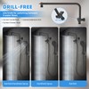 All Metal Shower Head, 8" High Pressure Rainfall/Handheld Shower Combo