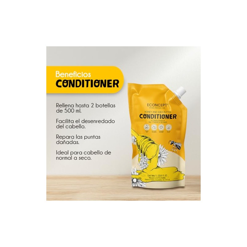 Acondicionador ECONCEPT de Miel y Manteca de Karité Refill 1