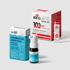 doctor line [Jangmyeon Station SET] Doctor Line Vitamin D3+K2 Plus+Biporacto Easy Melt 100 / [장면역 SET] 닥터라인 비타민D3+K2 플러스+비포락토 이지멜트 100