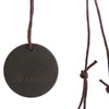 Volcanic Lava Energy Stone Pendant Green Core Promote Circulation Adjustable