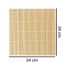 Tapete Para Sushi Bambu Natural Cocina 24 X 24 Cm