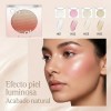 Iluminador Facial 2 En 1 Rubor Glow Natural Larga Duración