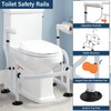 Neoaider Toilet Safety Rails with Adjustable Handrails, 350 Lbs Weight