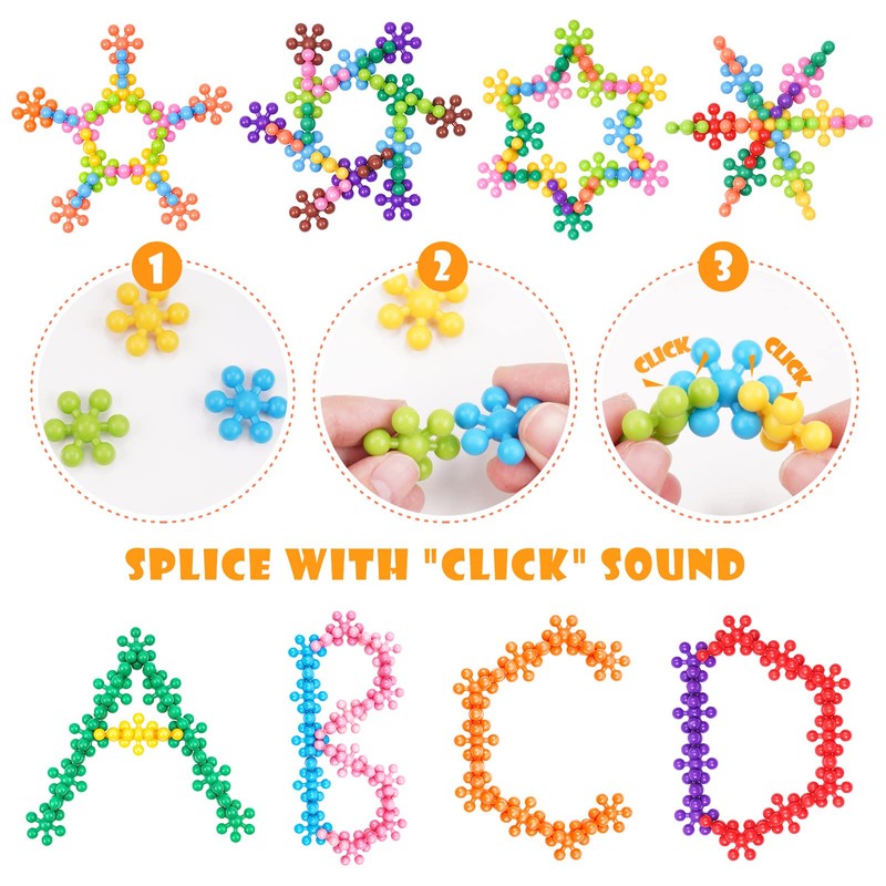 NiToy Snowflake Interlocking Building Block Educational Toy 300PCS for Kids