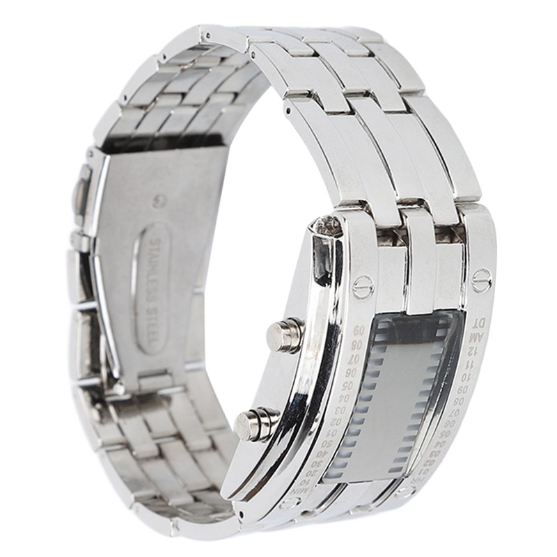 Men's Watch Fashion Exquisite Waterproof Alloy Men's LED Watch with