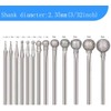 Luo ke 13 Pcs Ball Shape Diamond Burr - 3/32''