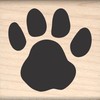 Stamps by Impression Paw Print Rubber Stamp - 1.25" Imprint