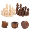 COHEALI Set Wooden Chess Pieces International Chess Pieces Set 3