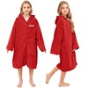 Hiturbo Kids Hooded Towel Robe: Changing Zipper Bath Robe Poncho