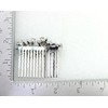 Faship Gorgeous Teal Rhinestone Crystal Floral Hair Comb