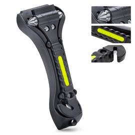 THINKWORK Car Window Breaker, Glass Breaker, Window Breaker Seatbelt Cutter, 2-in-1 Car Safety Hammer with One Second Emergency Glass Hammer, Safety Emergency Car Escape Tool for Car, Office, Home