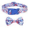 Bbmmayy Soft & Comfy Dog Collar with Bow, Detachable and