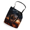 Rhinoceros Lightning Storm Fantasy Rhinoceros Art Design Tote Bag