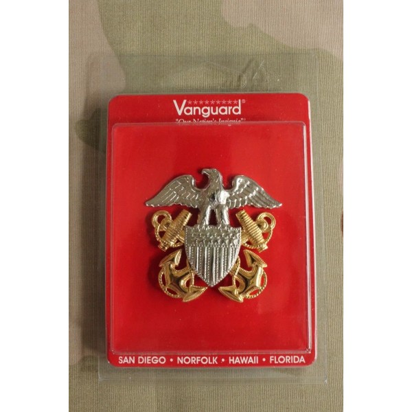 VANGUARD USN US NAVY ALL RANKS OFFICER COMBO COMBINATION CAP