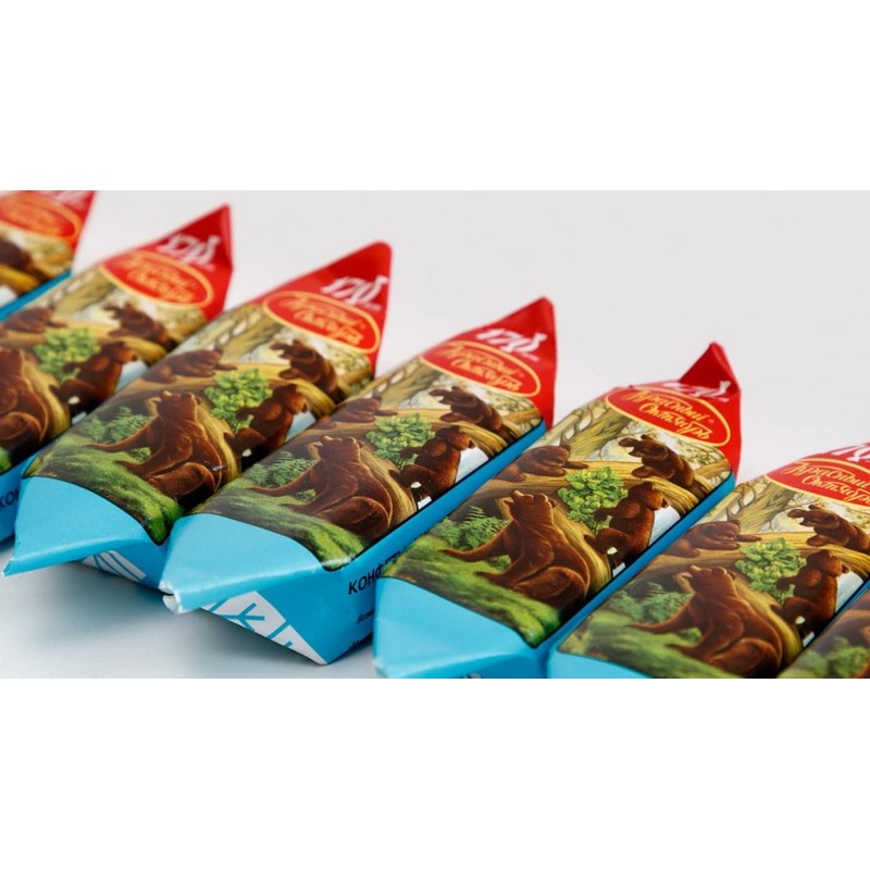 Chocolate Candies Mishka Kosolapy Toed bear Imported Russian with Nuts