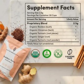 Autoimmuni-tea Té Orgánico De Cúrcuma Y Jengibre 15 Bolsitas