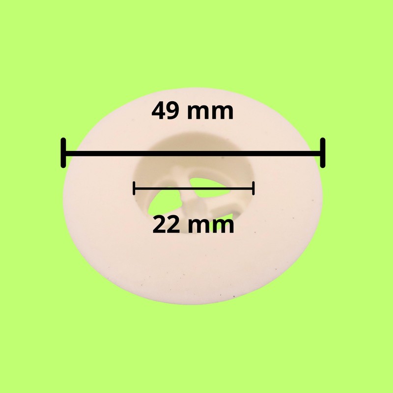 20mm White Plastic Corner Sink Waste for Camper or Caravan